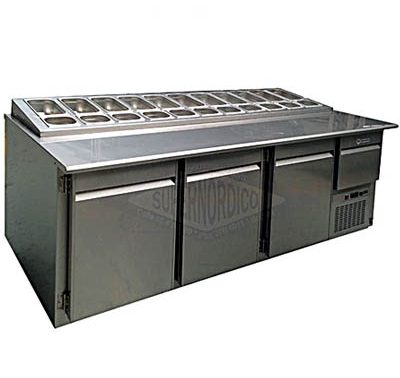 Barra con azafates inclinados